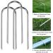 Heavy Duty Trampoline Wind Stakes - 4pcs Galvanized Steel Ground Anchor for Soccer Goals, Tents, & Garden Decor - Buy Online on GoSupps.com