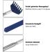 Olyee Stainless Steel Back Scratch - High-Quality Extendable 68cm Massage Tool (Blue) for Head & Body Relief - Buy Online on GoSupps.com