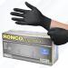 Black Disposable Nitrile Gloves Small Heavy Duty Powder-Free Industrial Grade 4 MIL Thickness Texture Ronco Sentron4 (Small) 100 Gloves