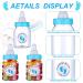 62 Pcs 3.5 Inch Baby Mini Milk Bottles with Thank You Stickers - Blue Baby Shower Favors for Boy Girl Newborn Baptism Party Decor - Buy Online on GoSupps.com