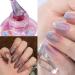 Holographic Pink Nail Polish - Magic Rainbow Effect Glitter Nail Polish - Laser Gorgeous Glossy Nail Varnish - Light Purple Shining Sparkling for Four Seasons Salon Nail Art Diy Home - Buy Online on GoSupps.com