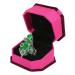 Beaupretty Ring Box Set Women Aroma Ring Women Exaggerate Ring Decorative Finger Ring Aromatherapy Diffuser Rings Green 4x3cm