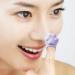 Manual Facial Cleansing Brush Soft Silicone Face Skin Scrubber Manual Brush Applicator Brush Face maskes Brush for Forehead Cheeks Nose Lips Face 10.8x3 Cm Purple - Buy Online on GoSupps.com