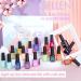 Gellen Gel Nail Polish Kit - 16 Cool Neutrals Shades with Top & Base Coats for Elegant Wine Brown & Gray Nails - Starter Nail Polish Set - Buy Online on GoSupps.com