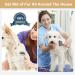 2-in-1 Pet Grooming Brush | Dematting Comb & Deshedding Tool for Dogs & Cats | Pain-Free Grooming | Stainless Steel with Wooden Handle - Buy Online on GoSupps.com