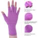 Racvofy Fingerless Arthritis Gloves - Purple Small (1 Pair) | Compression Relief for Arthritis, Rheumatoid, Tendonitis, Carpal Tunnel | Ideal for Daily Work and Computer Typing - Buy Online on GoSupps.com