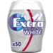 Extra Professional White chewing gum |Fresh breath |Sugar -free |A can | 1 x 50 dragees 50 pieces (1 Pack) White Bottle 50 pieces (1 Pack)