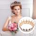 FRCOLOR Gold Baroque Jeweled Queen Crown - Vintage Crystal Tiara & Rhinestone Wedding Crown for Women - Perfect for Birthdays & Special Occasions - Buy Online on GoSupps.com