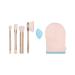 REAL TECHNIQUES Endless Summer Makeup Brush Kit Face Brushes For Foundation and Powder Premium Quality 6 Piece Set Pink