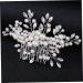 FRCOLOR 1PC wedding headpiece for bride metal hair claw clips Wedding Hair Jewelry Wedding Hair Pin pearl headpiece pearl hair clip Bride Hair Comb Wedding dress bridesmaid crystal - Buy Online on GoSupps.com