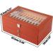 Pen Display case 3-Layer Fountain Pen Display Box 36 Slot Pen Storage Box PU Leather Glass Cover Modern Fashion Fountain Pen Collection Box Display Gifts Available in Two Options (Color : 36 Slot 36 Slot Orange - Buy Online on GoSupps.com