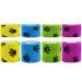 Vet Wrap for Dogs 8 Rolls Dog Bandages for Paws Self Adhesive Bandage with Breathable and Stretchable Fabric for Wrist Ankle Sprains & Swelling - 4 Colors with Dog Paw Pattern