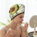 Cartoon Avocado Microfiber Hair Towel | Soft Absorbent Wrap for Long Curly Hair - Quick Dry Coral Velvet Cap for Women - Buy Online on GoSupps.com