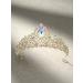 SweetV Gold Tiara Crown for Women Girls - Multicolor Crystal Pageant Crown Princess Diadem for Prom, Birthday Party, Halloween - AB Crystal-3 - Buy Online on GoSupps.com