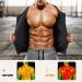 Cimkiz Men's Neoprene Sauna Vest Waist Trainer with Zipper, Black - Large - Buy Online on GoSupps.com