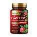 Built by Nature Cranberry Pills 25 000mg - Extra Strength 50:1 Concentrate Extract with Vitamin C - Urinary Tract Health Supplement for Women - Non-GMO Sugar Free Vegan - 60 Capsules