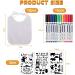 Miiepls 12-Piece Baby Bib Painting Set | Includes 12 Textile Pens & 3 Stencils | Perfect for Baby Shower Games & Parties - Buy Online on GoSupps.com