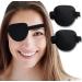 AMZVIO 2pcs Eye Patches for Adults and Kids 3D Eye Patch Medical for Right and Left Eye Soft Eyepatch for Amblyopia After Eye Surgery Lazy Eye Black