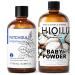 HIQILI 100ML Patchouli Essential Oil & 150ML Baby Powder Fragrance Oil for DIY Diffuser