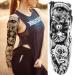 NEZAR Sexy Big Rose Flower Full Arm Temporary Tattoos - Waterproof Tribal Fake Tattoo Sleeves for Women - Buy Online on GoSupps.com