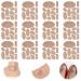 12 Sheets Moleskin for Shoes Moleskin Padding with Adhesive Heel Blister Prevention Multi-Shaped & Oblate & Oval Moleskin Tape for Feet Heel Shoes Padding 12 Sheets of 11 Shapes