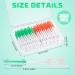 200 Interdental Brushes | Silicone Dental Brushes in Portable Box | Dual-House Floss Sticks for Effective Tooth Cleaning (Green & Orange) - Buy Online on GoSupps.com