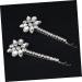 minkissy Rhinestone Bobby Hairpins Bobby for Women Bling Bobby Crystal Hair Pin Decorations Metal Hair Clips for Women Hairpins Hair for Women Trendy Hair Clips Ponytail Miss Girl - Buy Online on GoSupps.com