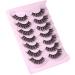 Dramatic Faux Mink Cat Eye Wispy False Lashes - Long Fluffy Fairy Strip Eyelashes Pack - Buy Online on GoSupps.com