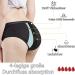 ZVZK Women's Period Underwear 3 Pack - Strong Flow Absorption XL Black Menstruation & Postpartum Briefs - Buy Online on GoSupps.com
