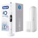Braun oral-B io-7n-electric toothbrush rechargeable 1 high-quality white handle with revolutionary magnetic technology display black and white 1 brush 1 premium travel case