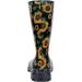 Asgard Women's Mid Calf Rain Boots - Sunflowers Black | Waterproof Rubber Garden Shoes - Buy Online on GoSupps.com