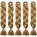 SEGO 5 Packs Crochet Braids - 24 Inch Afro Synthetic Hair in Honey Blonde | Durable & Stylish Hair Extensions - Buy Online on GoSupps.com