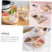 Alipis Dried Fruit Plate Lunchbox Vegetable Platter Kid Snack Serving Tray Candy Case Fruit Tray Household 26X7.5CM White - Buy Online on GoSupps.com