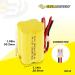 4.8V 1000mAh Exell Emergency Lighting Battery - Compatible with Emerlight E-conolight & More | International Shipping - Buy Online on GoSupps.com