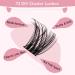 Cluster Lashes 72 Pcs Eyelash Clusters DIY Tender Style | Fluffy & Reusable Individual Eyelash Extensions | Soft & Comfortable Self-Application | C Curl 8-16 Mix - Buy Online on GoSupps.com