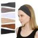 Sea Team 6-Pack Women's Sport Headbands Yoga Hairbands Elastic Cotton Sweatbands for Running Hiking Cycling Workout Set 001