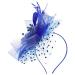 Lurrose Flower Hair Accessories Fascinators Hat for Women Fascinators hair clip Tea Party Headband Hair Clips for Women Wedding Cocktail Party Blue Ladies Hats One Size Blue