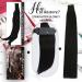 Moresoo Jet Black Tape in Hair Extensions - 10 Inch Real Human Hair, 20 Pieces, 30g #1B - Buy Online on GoSupps.com