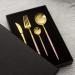 Stainless Steel Knife Fork Spoon Chopsticks Home Western Tableware Pink - Buy Online on GoSupps.com
