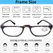 Blue Light Blocking Half Moon Frames Reading Glasses 2.75 4 Pack - Anti-Glare Computer Readers for Women Men - TR90 Lightweight Spring Hinge Semi-Rimless Design - 2.75x Magnification - Buy Online on GoSupps.com