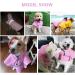 ICSOSO Waterproof Dog Rain Jacket with Hood - Reflective Raincoat for Medium-Sized Dogs (Pink M) - Lightweight & Durable - Buy Online on GoSupps.com