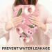 Naanle Peach Cherry Floral Heat Bottle with Cover - 2L Transparent Hot Water Bottle for Pain Relief Bed Warmer & Cold Therapy - Buy Online on GoSupps.com