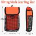 Scuba Diving Gear Bag with Finger Reel/SMB Safety Buoy, Mesh Storage Pocket - Snorkeling Equipment Carry Pouch in Orange - Buy Online on GoSupps.com