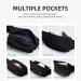 Freetoo Waterproof Belt Pocket | 6 Zip Pockets for Men & Women | Ideal for Dogs Running Hiking & Travel - Black - Buy Online on GoSupps.com