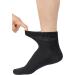 Yomandamor Men's 5-Pack Coolmax Diabetic Ankle Socks - Seamless Toe, Size 10-13, Black - Buy Online on GoSupps.com