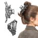 FAINCA 2 Pieces Metal Hair Clips Spider Web Hair Clips Skull Hand Shape Hair Clips for Thick Hair Thin Hair Curly or Straight Hair