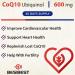 Ubiquinol CoQ10 600mg Softgels with Vitamin E & Omega 3 6 9 - Heart Health & Energy Production - 60 Count - Buy Online on GoSupps.com