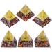 TUMBEELLUWA Orgone Pyramid Energy Generator - Crystal Healing Chakra Balancing Meditation & Home Decoration | Colorful Tumbled Stones & Orgonite Figurine - Buy Online on GoSupps.com
