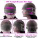 Sdamey HD Transparent 360 Lace Front Wig 18 Inch 10A Brazilian Virgin Human Hair Pre Plucked with Baby Hair 180% Density - Natural Color - Glueless Lace Frontal Closure Wig for Black Women - Buy Online on GoSupps.com