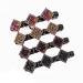 Sparkling Crystal Stone Double Layer Braided Hair Clips - Set of 8 | Rhinestone Hair Accessories for Women and Girls - lomkya (Set B) - Buy Online on GoSupps.com